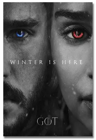 

Game Of Thrones 1~8 TV Series Art Wall Decor Silk Print Poster