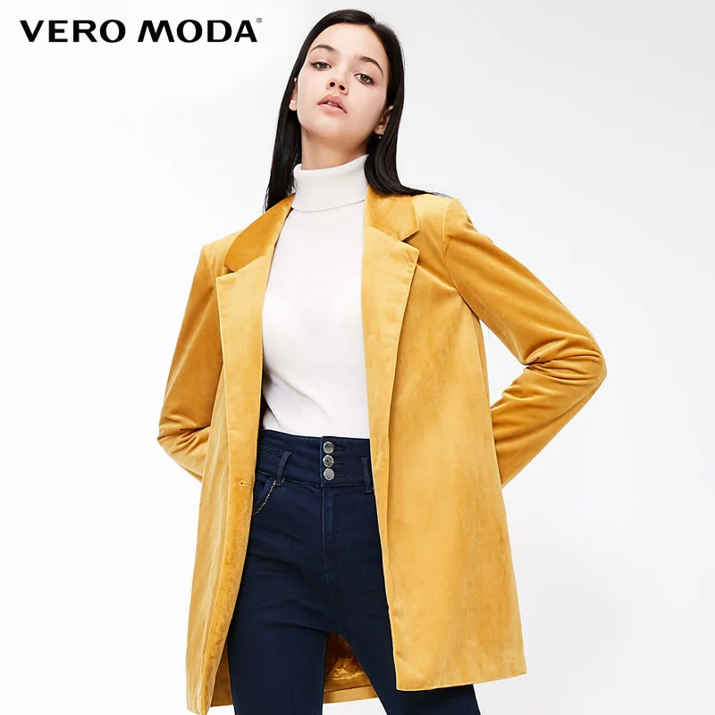 Vero Moda лацкан воротник с длинным рукавом Свободное пальто куртки | 318408504