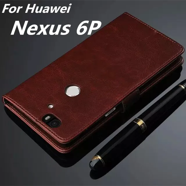 Чехол-книжка с магнитной застежкой для Huawei Google Nexus 6 P высококачественный кожаный