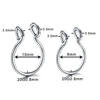 1 pieza de acero 20G delicados anillos de nariz falsa anillos de tabique falsos aro Piercing nasal Clip falso en anillos de nariz Oreja Piercings joyería ► Foto 2/6