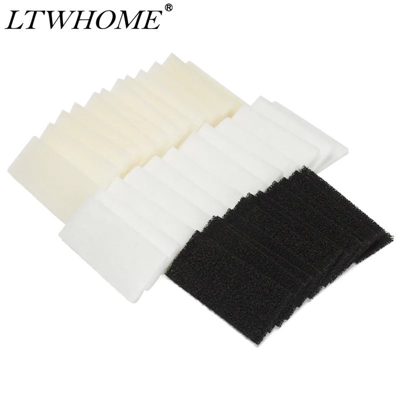 

LTWHOME Value Pack of Foam Filters, Carbon Filters and Polyester Filters Set Fit for Fluval U2 Filter