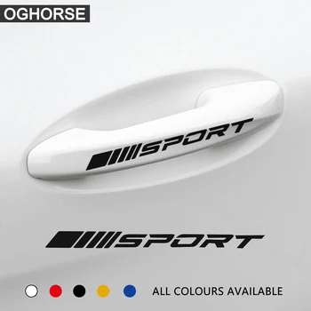 

4pcs Reflective Door Handle Doorknob Decoration Decal Sticker Graphic For Mercedes Benz A C E CLA Class AMG W204 W205 W212 W213