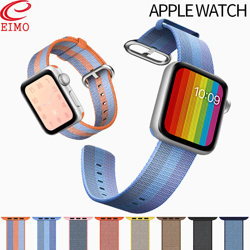 Nato strap for Apple Watch Band 42 mm apple watch 4 3 2 iwatch band 44mm 38mm 40mm correa Woven