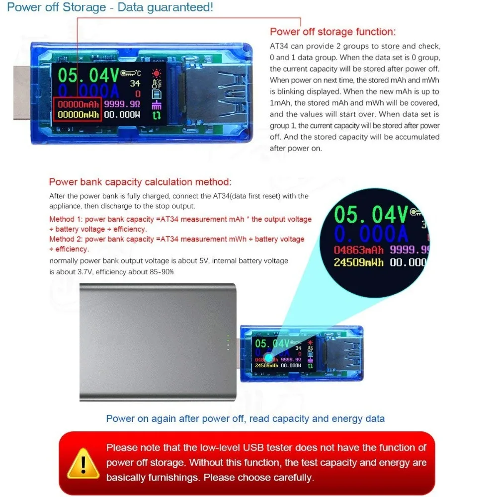 USB 3,0 Вольтметр Амперметр Напряжение измеритель тока с 25 Вт 35 Вт нагрузка LD25 HD35 мультиметр заряд батареи банк питания Тестер