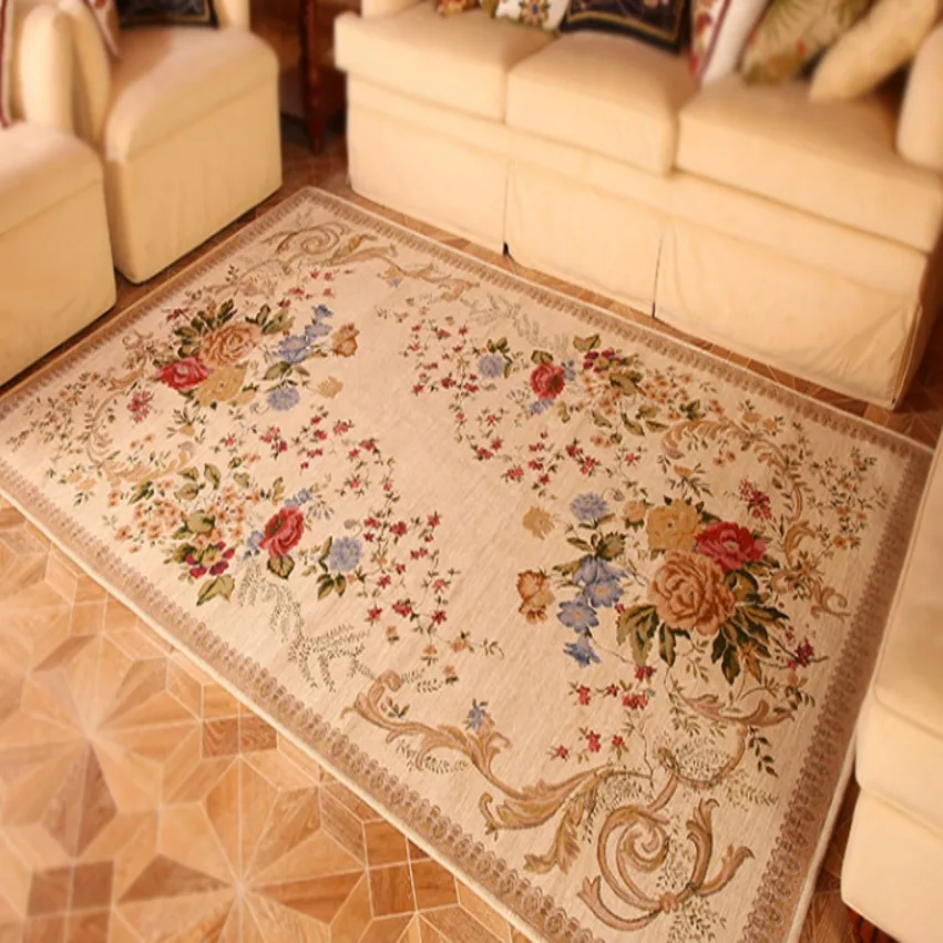 Traditional Rug Mat Brown Beige Vintage Large Small Living Room Hallway