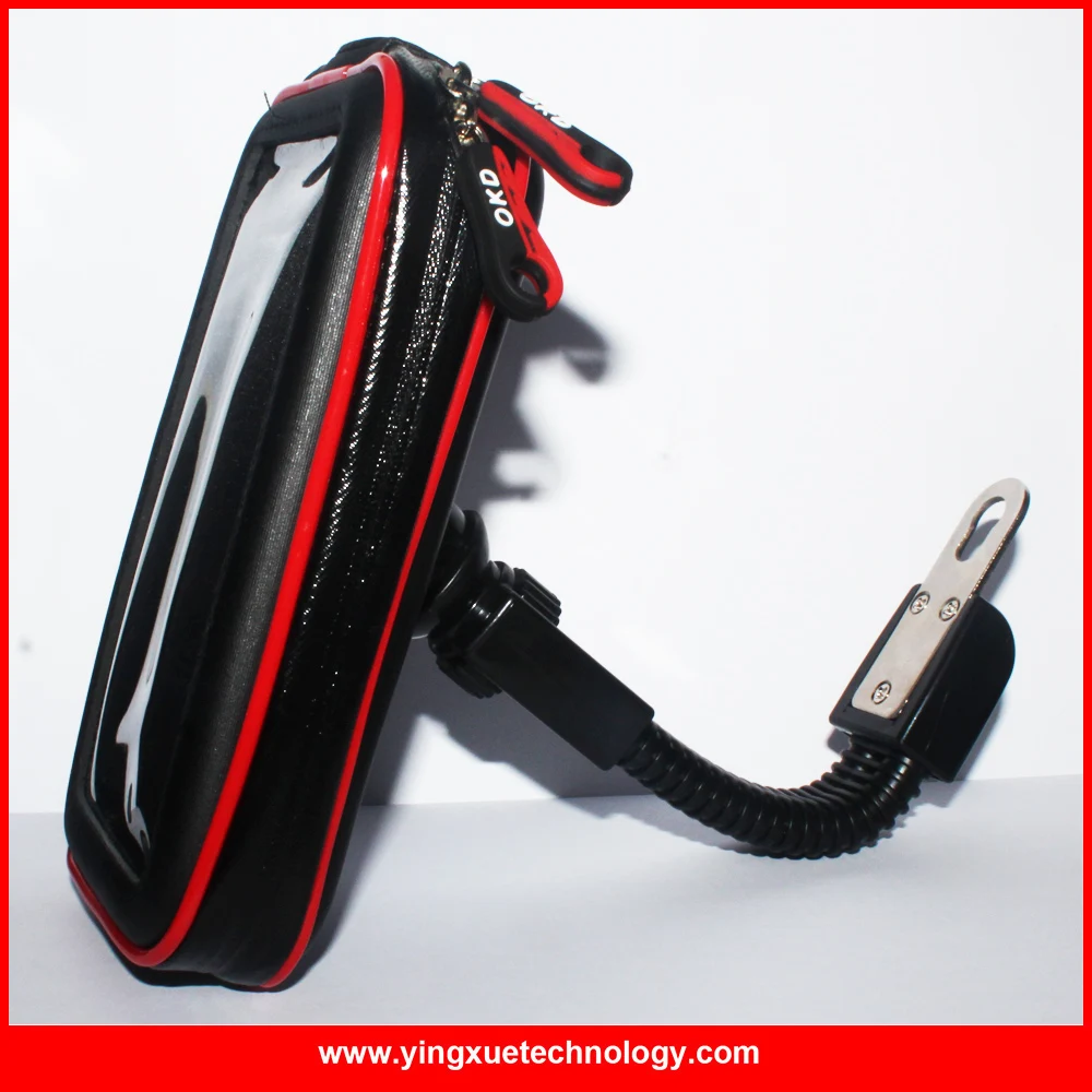 Motorcycle Scooter Rear View Mirror Mount Cell Phone Holder with