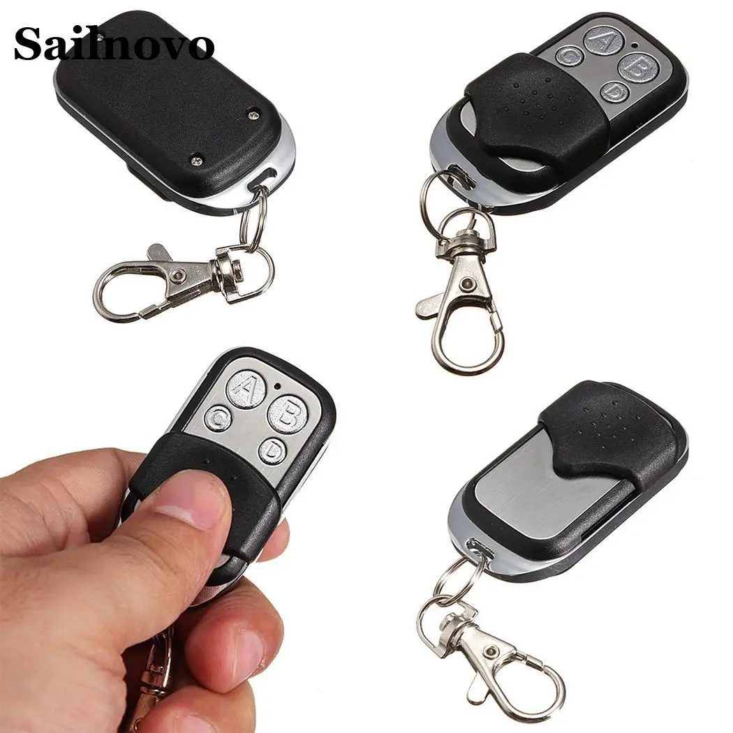 

4 Key Universal Wireless Cloning Remote Control Key Fob for Car Garage Door Electric Gate 12 V Up to 100 meters