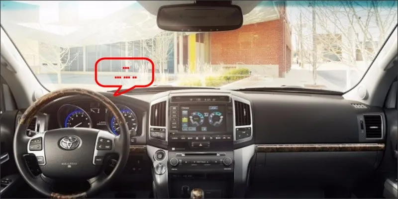Для Toyota Land Cruiser LC 100 200 V8-Автомобильный HUD Дисплей-безопасное вождение экран проектор Refkecting лобовое стекло