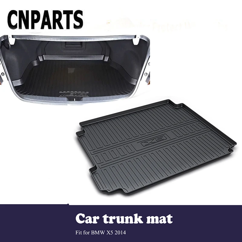 CNPARTS For BMW X5 F15 2014 Car Styling Cargo Liner Rear Trunk Anti Slip Mat Pad Custom Boot