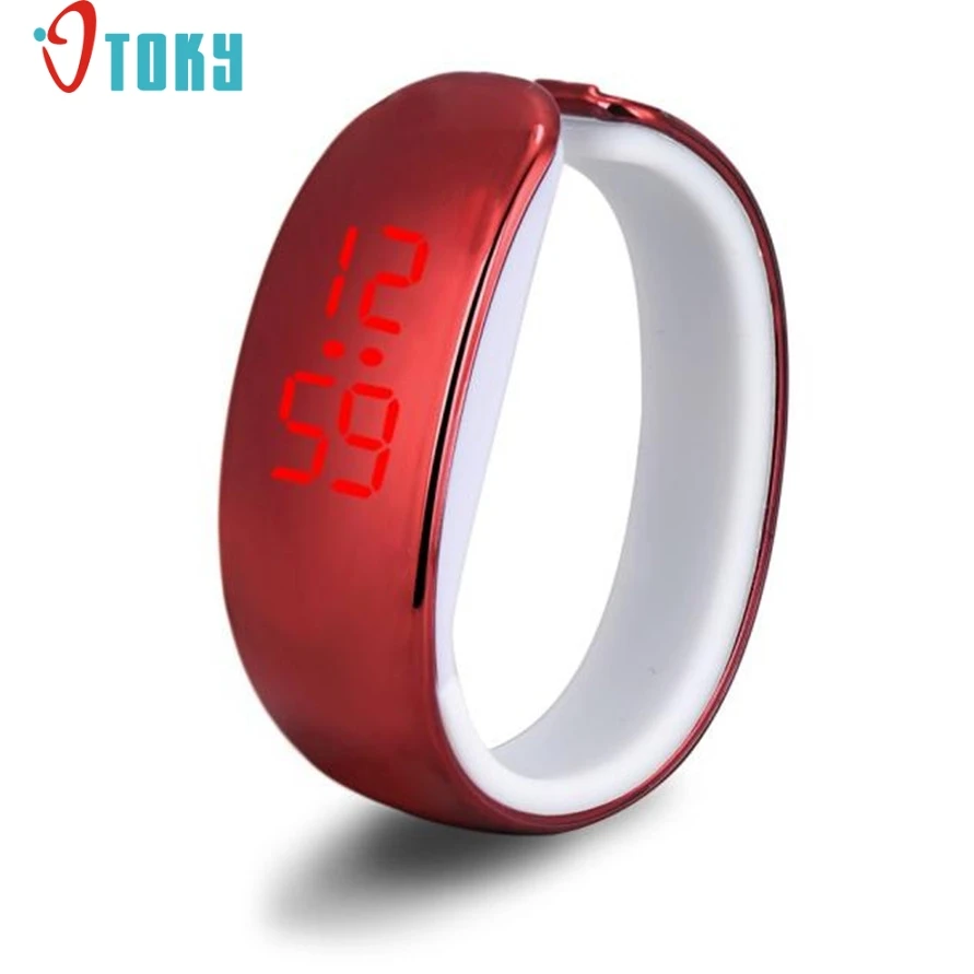 

Drop Shipping Women Waterproof Digital Led Bangle Wrist Watch 170626