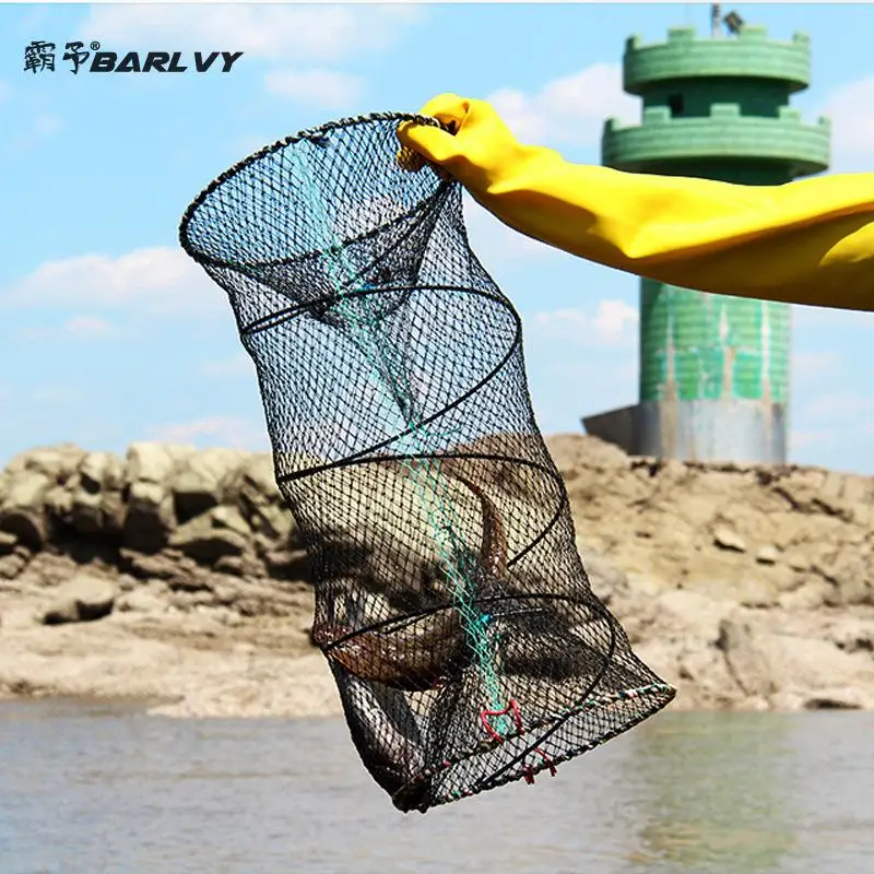 

30cmx60cm Folding Fishing Net Automatic Fish Trap Crawdad Shrimp Minnow Soft Bait Cast Tools Accessories