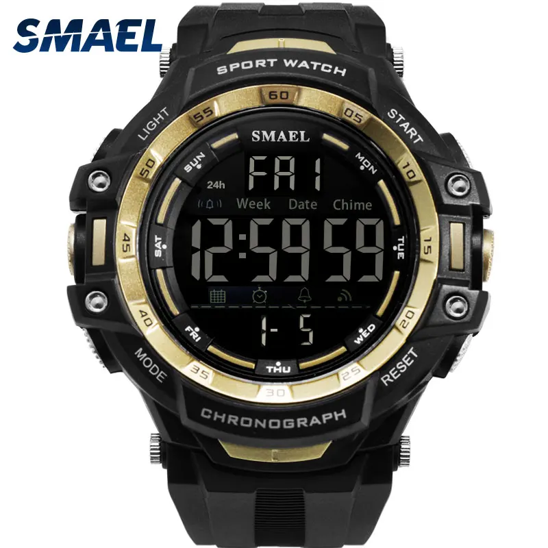 Men Watches Digital LED Light SMAEL Watch S Shock Montre Mens Military Watches Top Brand Luxury 1350 Digital Wristwatches Sports