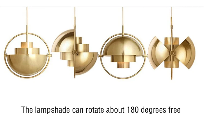 Скандинавский металлический золотой подвесной светильник, мульти полукруглый подвесной светильник для кухни, гостиной, подвесной светильник, светильник, Домашний Светильник ing