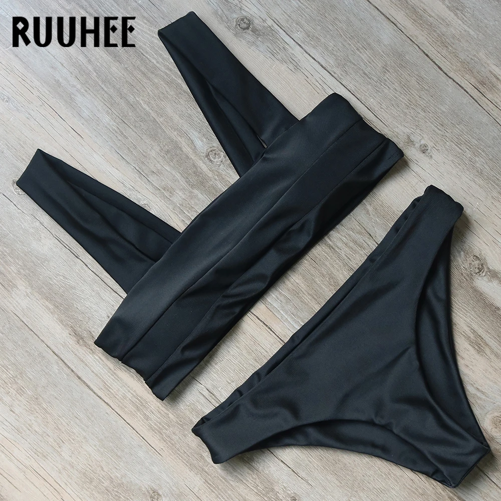 

RUUHEE Bikini Swimwear Women Swimsuit Sexy Bandage Bikini Set 2017 Bathing Suit Female Beachwear Women's Swimming Suit 10 Color