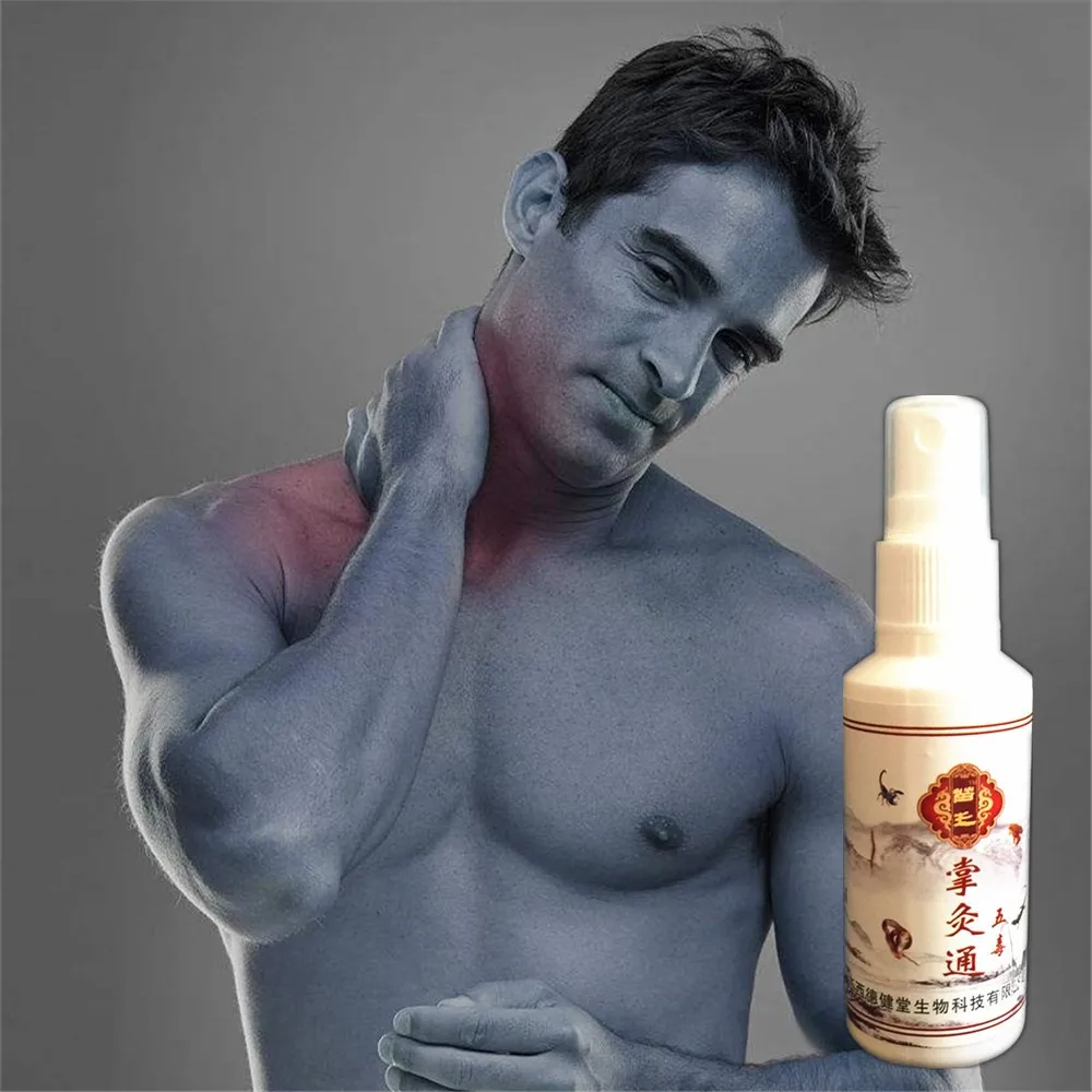 

MIYUELENI Chinese Medicine Joint Pain Ointment Essential Oil Gold Scorpion Venom Spray Rheumatism Arthritis Relieve pain 85ml