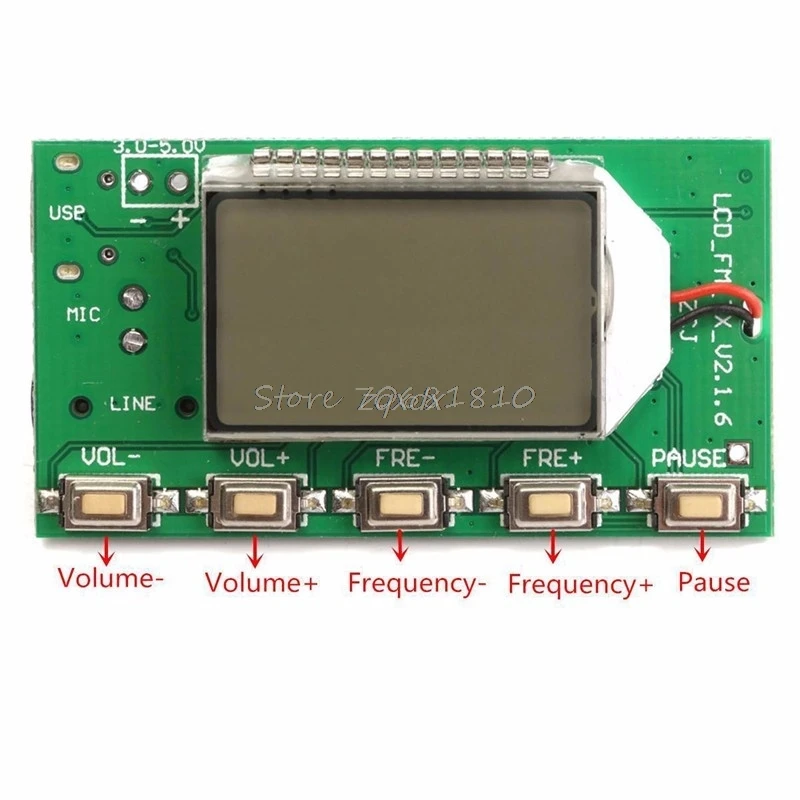 DSP PLL 87-108 МГц цифровой беспроводной микрофон Стерео FM передатчик модуль Плата и Прямая поставка