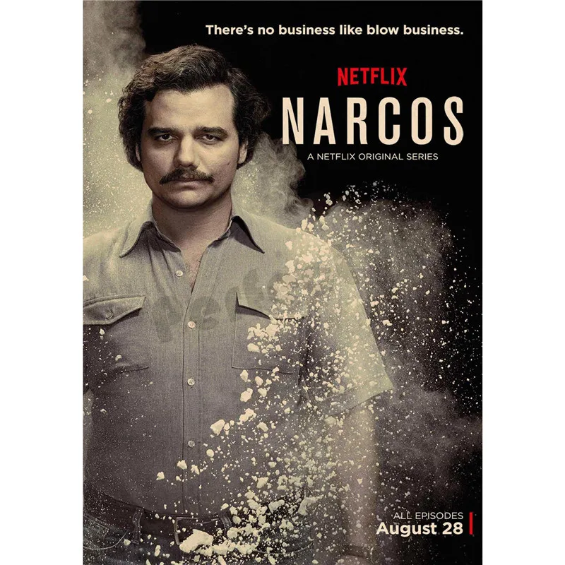 Прозрачный Narcos украшение для домашнего интерьера Крафт Фильм плакат рисунок core наклейки на стену - Цвет: Прозрачный