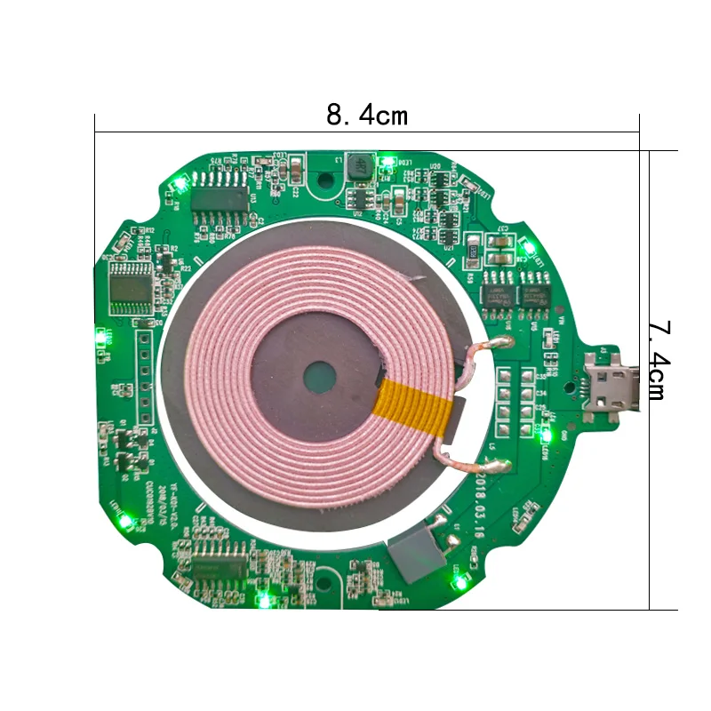 

Radio Charger Transmitter Module 5W7.5W 10W PCBA PCB Mobile-Phone DIY Refitting Quick Charging Scheme QI