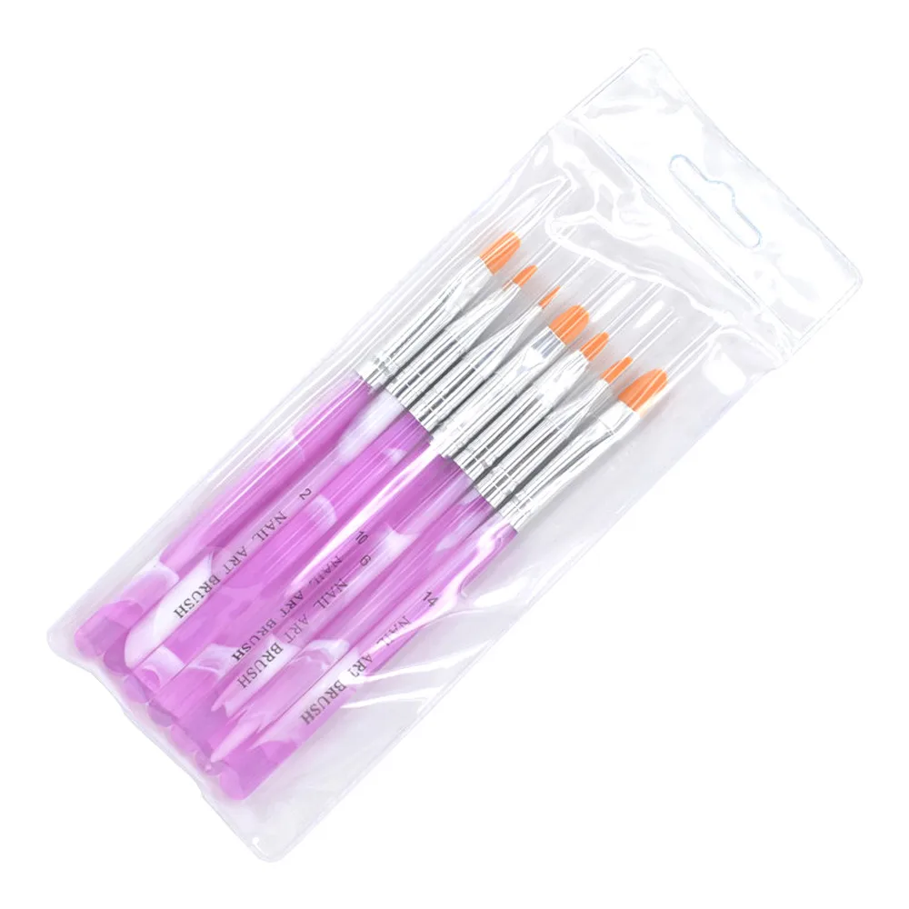 

Nail Tools Nail Brushes Hot! Women Gel Nail Brush Nail Tools Brush Set Flower Pen Fan Pen Dizzy Pen Novel Drop shipping July16