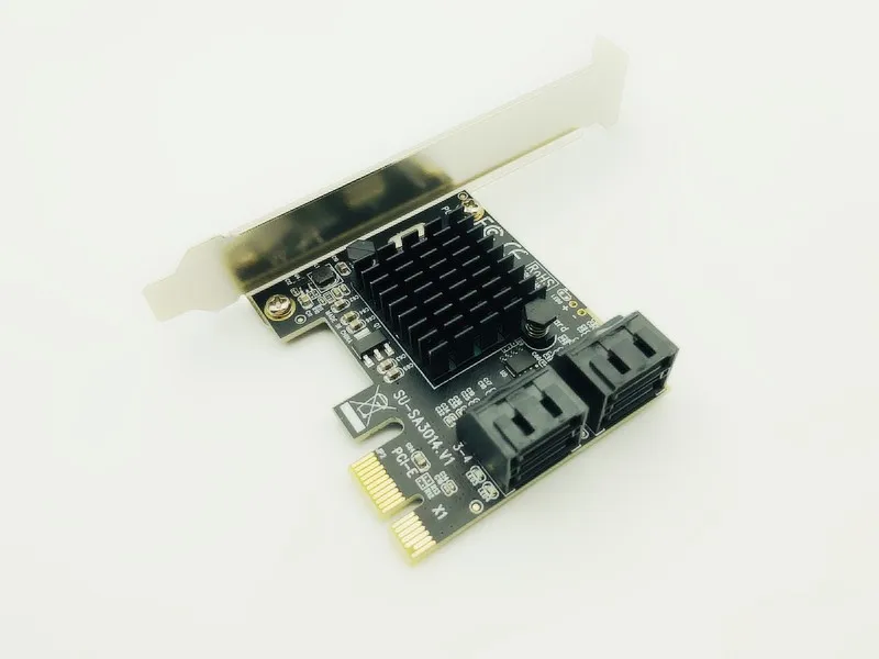 Плата расширения PCI E Express для SATA 3 0 с кронштейном 4 порта III 6 Гбит/с ПК компьютерным
