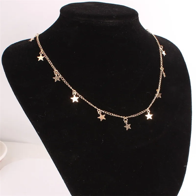 

New Fashion stars love two styles alloy metal necklace pendant necklace for girlfriend gift reception necklace