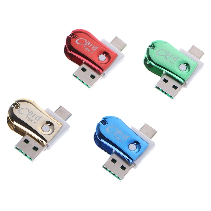 

Desktop PC Accessories Card Reader OTG Type C USB 3.1 To USB 2.0 Micro SD TF Card Reader Adapter For Android Phone