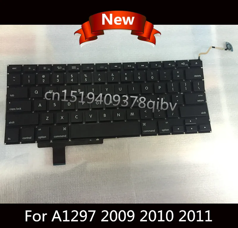

New for Macbook Pro 17" Unibody A1297 US QWERTY Standard Replacement Keyboard 2009 2010 2011 100% working