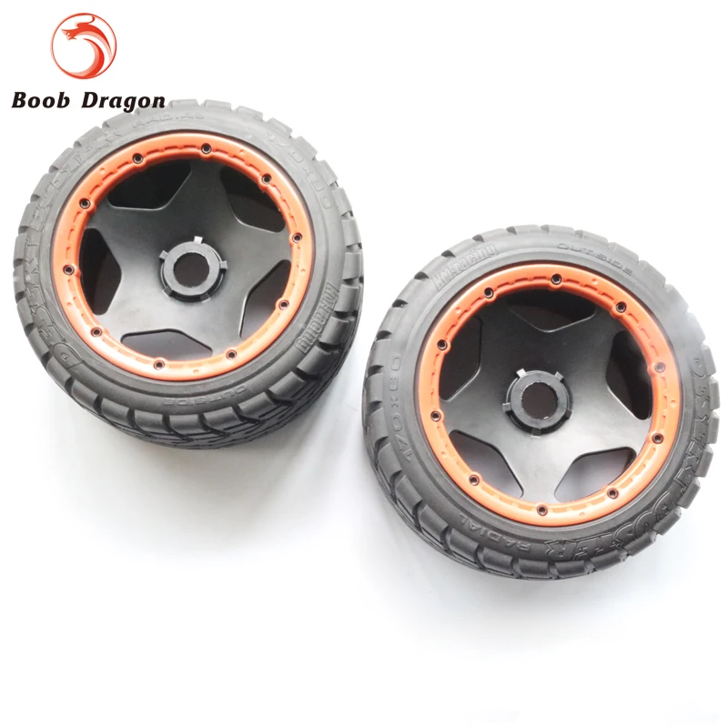

King Motor Baja On Road tire rear completed set for HPI BAJA 5B Parts Rovan