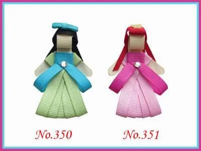 Маленький волосы бант 16 шт. hairbow grosgrain ленты hair bows с зажимом для девочек аксессуары для волос