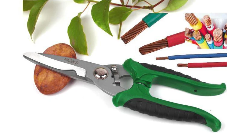 LAOA многофункциональные электрические ножницы из нержавеющей стали ручные ножницы паз резка проволока и резиновая ручка ручные инструменты