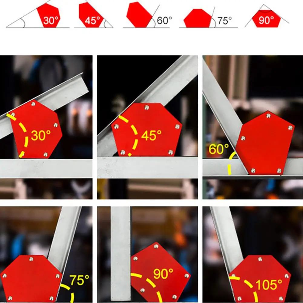25LB пайки локатор сильный магнит Сварка магнитный держатель 45/90/105/120/135 градусов Сварочный позиционер Мощность инструмент Аксессуары