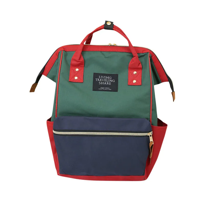 Высококачественный рюкзак для отдыха, путешествий, унисекс, Одноцветный рюкзак, школьная дорожная сумка, двойная сумка на плечо, сумка на молнии - Цвет: Темно-синий