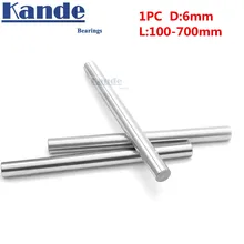Kande Bearings 1pc d: 6mm 100-600mm chrome plate3D printer rod shaft 6mm linear shaft chrome plated rod shaft CNC parts 2pc diameter 20mm 1000mm linear round shaft harden rod chrome plated linear shaft for linear slide system cnc xyz table