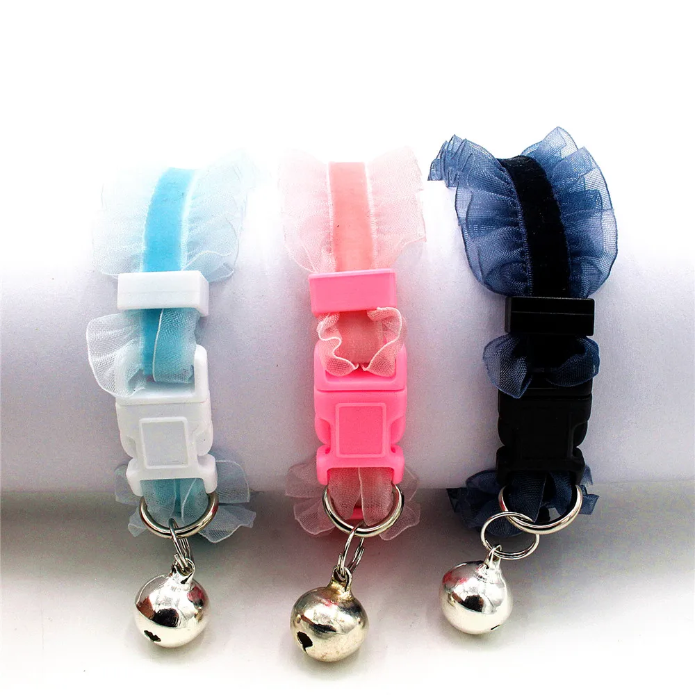 PipiFren Small Cats Collars bell Kitten Dogs Accessories Necklace For Pets Collars puppy Chihuahua collier chat obroza dla kota