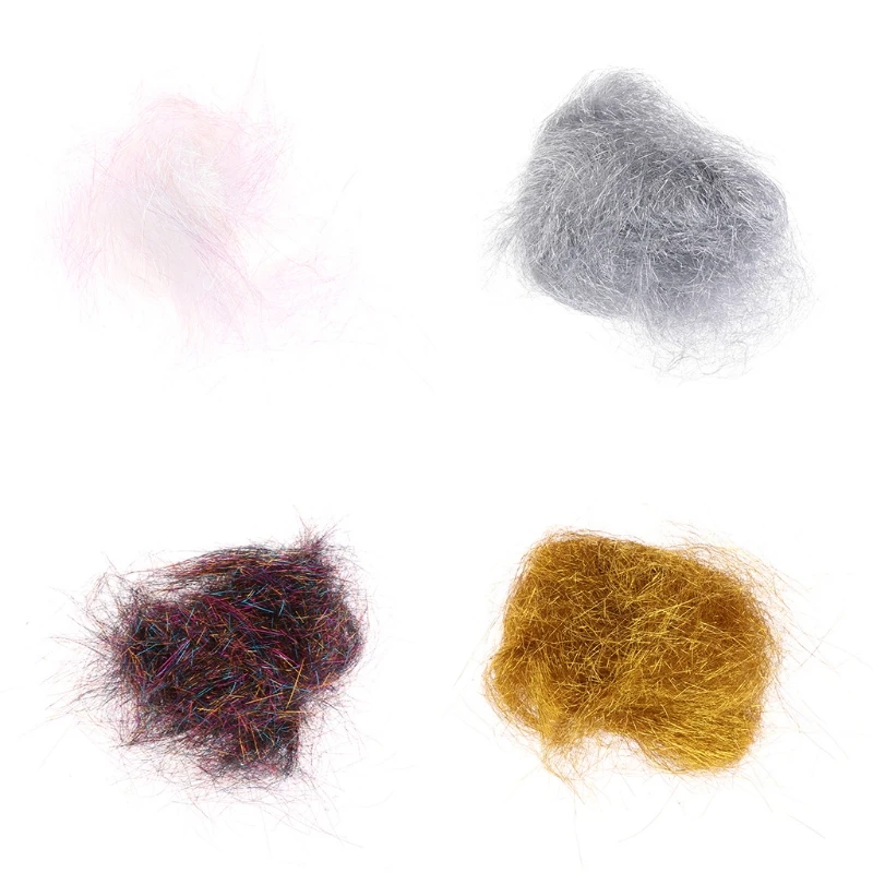 

Fly Fishing Tinsel Bright Fiber Line Streamer Attractive Chenille Flies Assorted