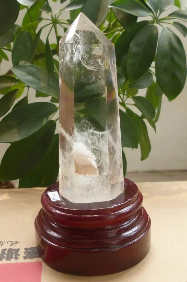 

500g AAA High Quality Natural Clear Quartz Single Terminated Crystal Wand Point Reiki Healing Fengshui Home Decoration Gift