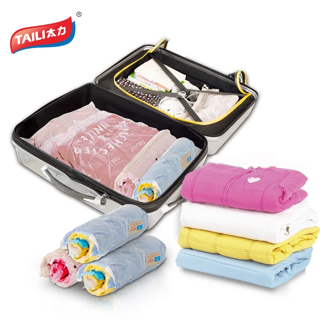 Online Travel Storage Bags For Clothes Vacuum Bag Travel Storage Bags For Clothes Vacuum Bag Luggage Organizer Wardrobe Closet No Or Pump Needed