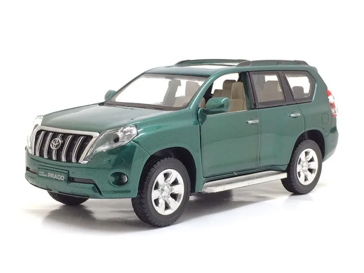 1:32 модель автомобиля TOYOTA LAND CRUISER PRADO из металлического сплава игрушки с обратной