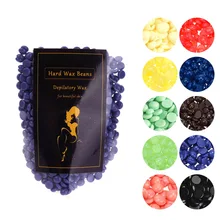 1 пакет, запах ромашки, без полосок, для депиляции, твердый воск, бобы, горячая пленка, гранулы, для восковой эпиляции, бикини, удаление волос, 100 г@ ME88