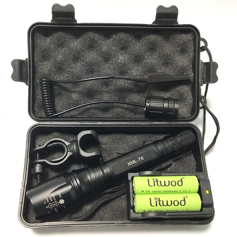 Litwod Z10V5 XHP50 Мощный светодиодный тактический фонарик масштабируемый