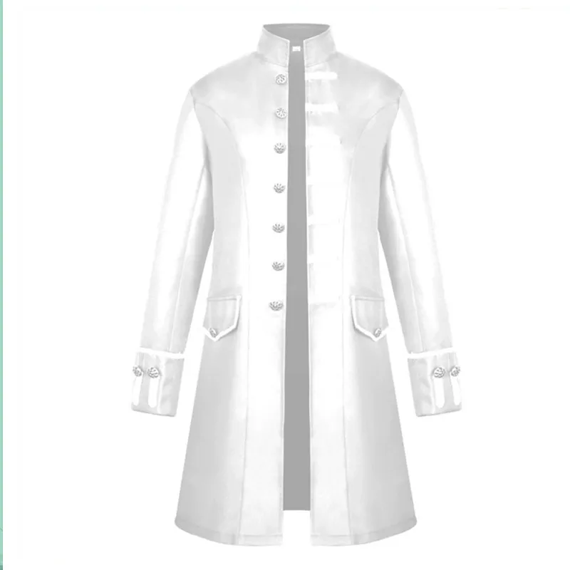 

Medieval tails Cosplay Men's Coat Fashion Steampunk Vintage Tailcoat Jacket Gothic Victorian Frock Coat Men's Uniform Costume