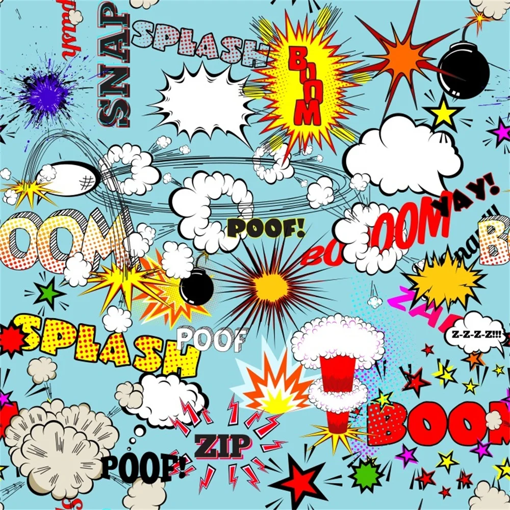 Laeacco Comic Element детские фоны для фотосъемки тонкие виниловые цифровые