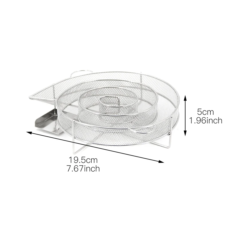 Решетка из нержавеющей стали для барбекю, генератор холодного дыма для лосося, бекона, мяса, рыбы, сжигания коптильни, инструменты для приготовления пищи, аксессуары для барбекю