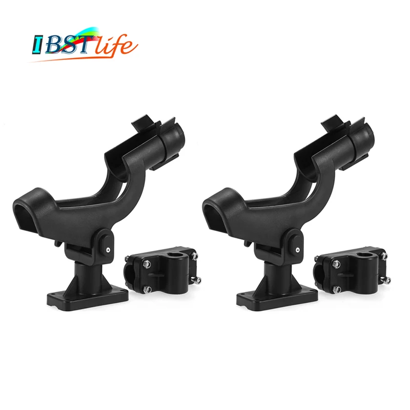 

2PCS Fishing Rod Rest Adjustable Removable 360 degree Holder Kayak Boat Support Tools Accessories Pole Bracket
