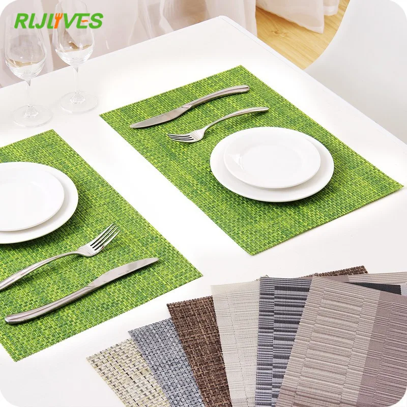 

1Pc Placemats PVC Placemat Bar Mat Plate Mat Table Mat Set Kitchen Hot Pads 30*45cm