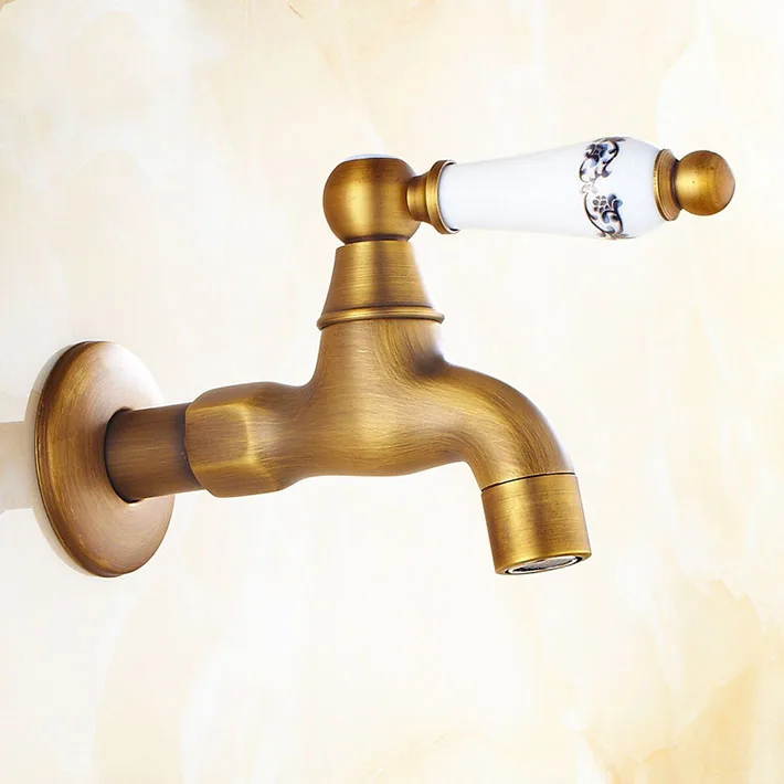 Vintage Outdoor Living Home Garden Yard Brass Decor Faucet Sink