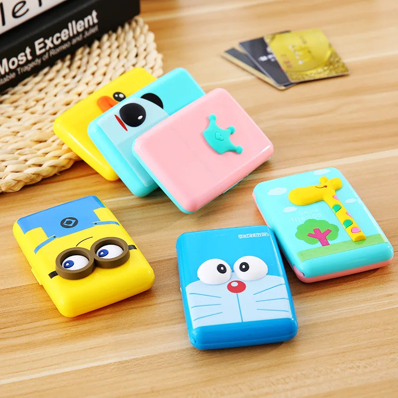 

Cute Cartoon Bus Card / ID Holder Men Credit Card Holder Women Bank Card Case Card Box
