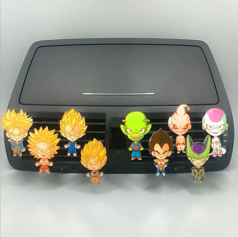 

Anime Cool Cartoon Air Freshener Perfume The Dragon Ball Z Style For Air Condition Vent Outlet Super Saiyan Goku Vegeta