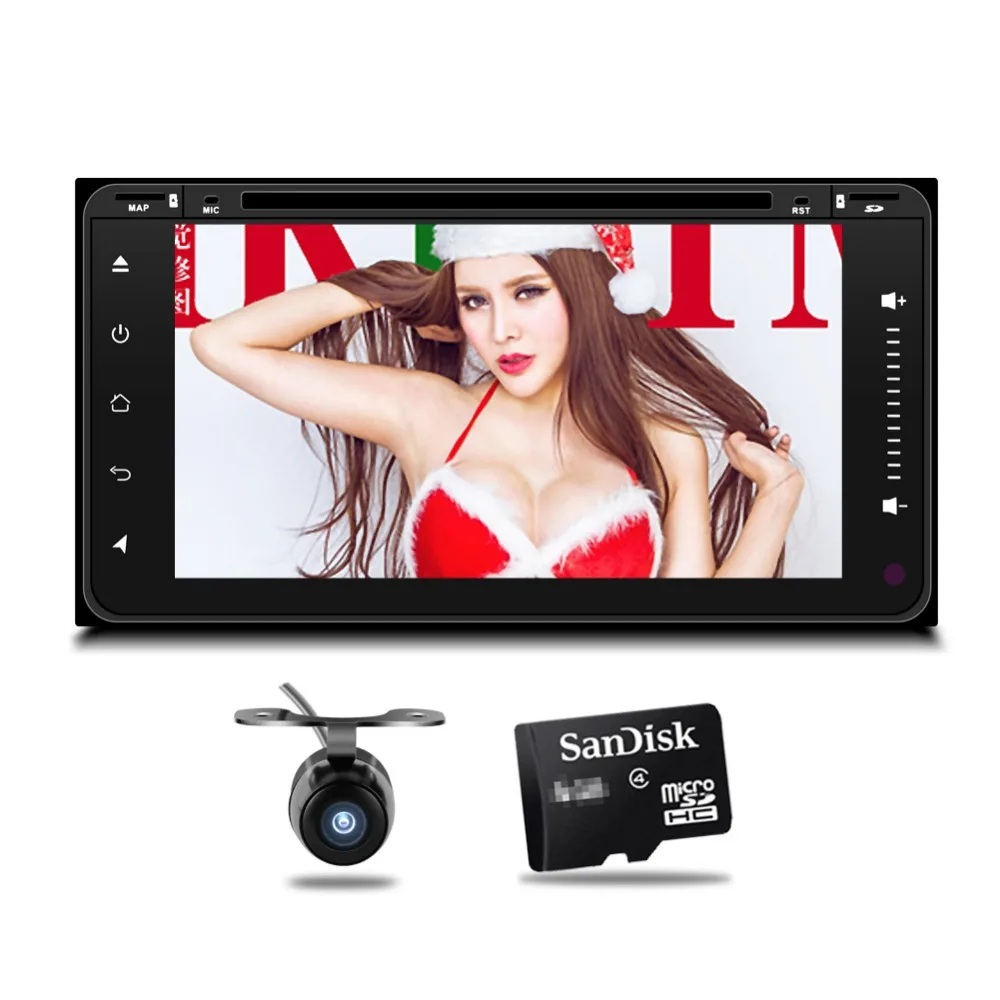 4 ядра автомобильный dvd-плеер Android 6 0 gps для Toyota RAV4 Corolla Camry Vios Hilux универсальный DVD