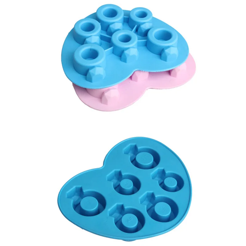 Ice Tray Diamond Love Ring Ice Cube Tray Style Freeze Ice Mold Ice